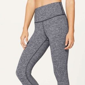 Lululemon Wunder Under Hi-Rise 7/8 Tight *25" Heathered Black Size 4